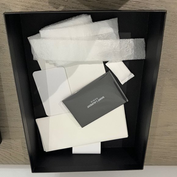 SAINT LAURENT Black Monogramme Envelope Chain Wallet Bag - Picture 5 of 15